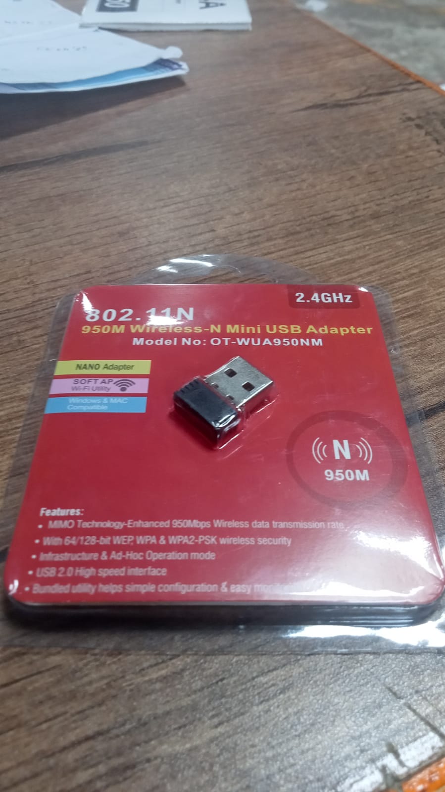 Wireless Mini Wi-Fi Network Adapter with Driver CD for Computer & Laptop - Detailed Feature View 7