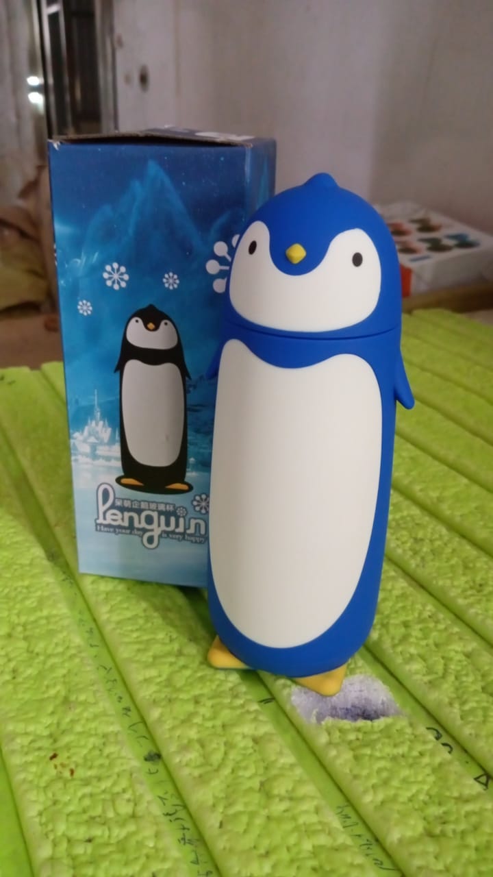 Penguin Water Bottle Penguin Cartoon Water Bottle - Detailed Feature View 5