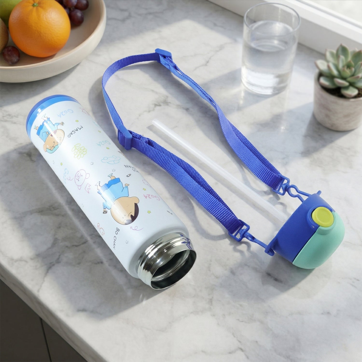 Pexpo Kids School Stainless Steel Water Bottle 500 ML Approx (1 Pc) - Detailed Feature View 6