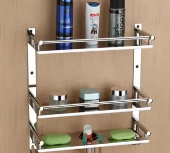6 in 1 Wall Mounted Storage Shelf Organizer Rack for Bathroom & Kitchen Use