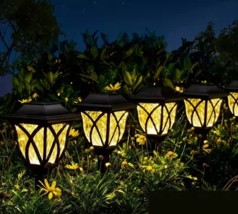 Solar Pathway Warm White Lights – Waterproof LED Garden Lights for Outdoor Lawn, Path, Driveway & Landscape Decoration (Pack of 2)