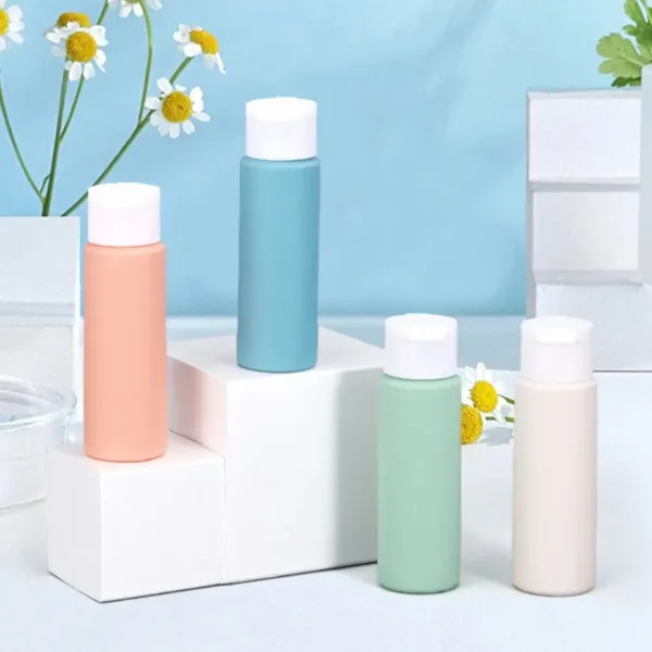 Travel Toiletry Bottles – 4 Pcs Silicone Travel Squeeze Bottles for Shampoo, Lotion, and Liquid Toiletries