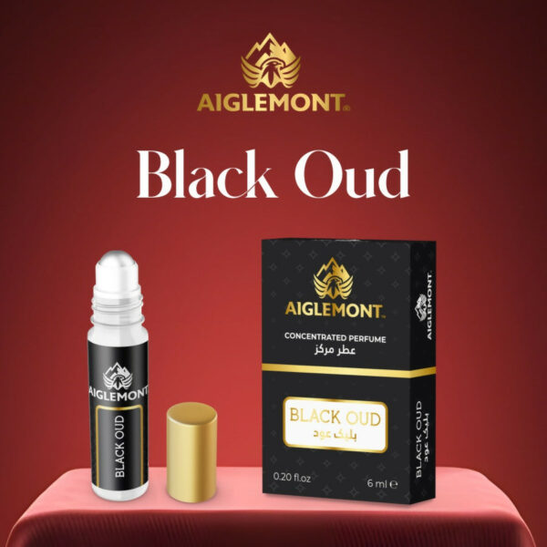 Aiglemont’s Black Oud, 6ml Roll-on, Alcohol free, Long Lasting Attar
