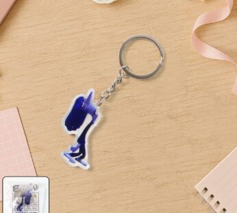 Cute Cartoon Character Acrylic Keychain (1 Pc)
