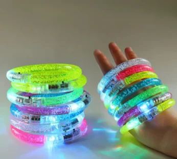 LED Light-Up Bracelet | Glowing Party Favor Wristband for Birthday, Wedding & Festivals (Random Color-Pack of 1)