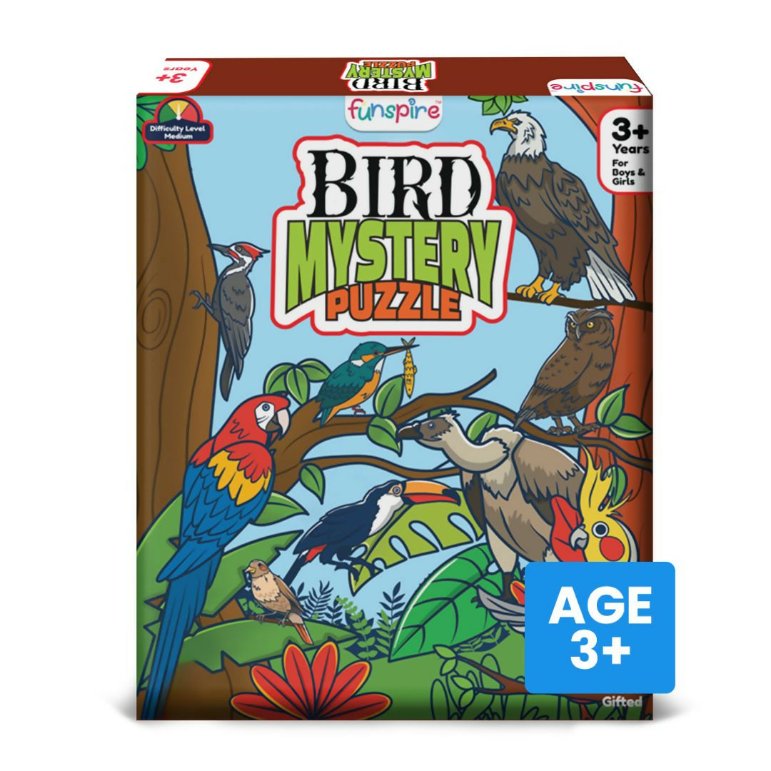 Premium BIRD MYSTERY PUZZLE - AGE 3+ (38 PUZZLE PIECES) MDF PUZZLE SERIES - Buy Online at Alikart