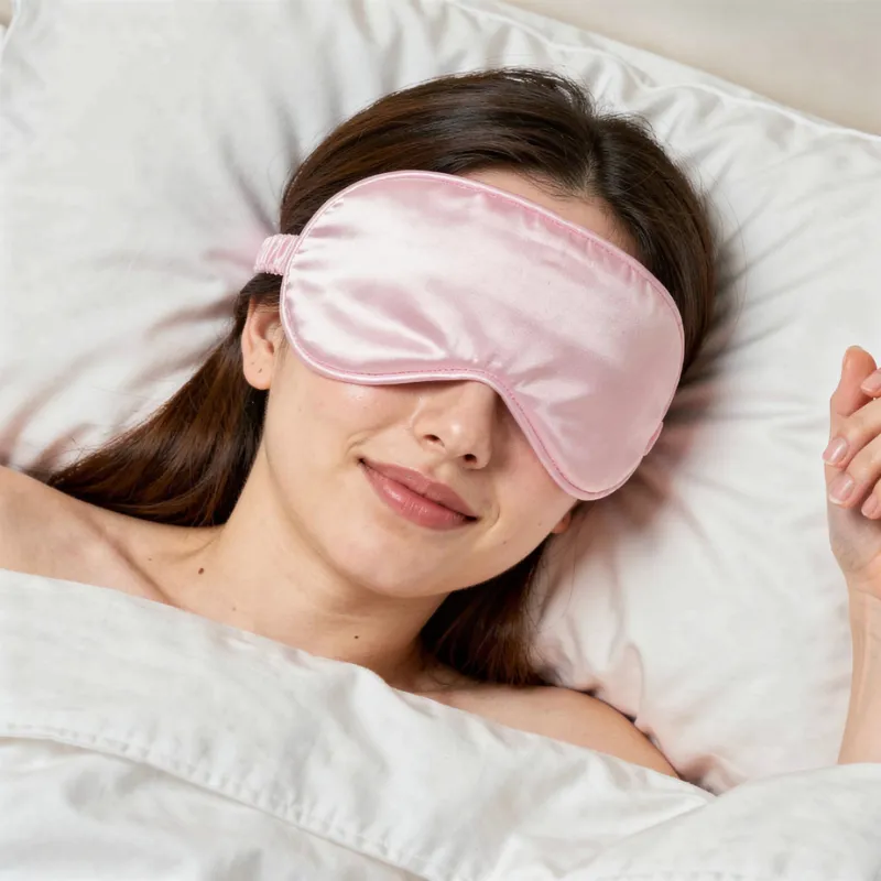 Satin Silk Eye Mask – Ultra Smooth Soft Sleep Mask & Blindfold for Sleeping, Travel, Relaxation, Meditation & Yoga (Random color-Pack of 1) - Detailed Feature View 3