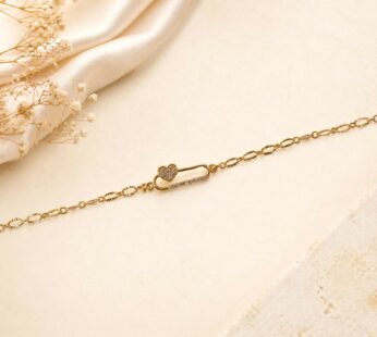 Stylish Infinity Charm Gold Plated Bracelet (1 Pc)