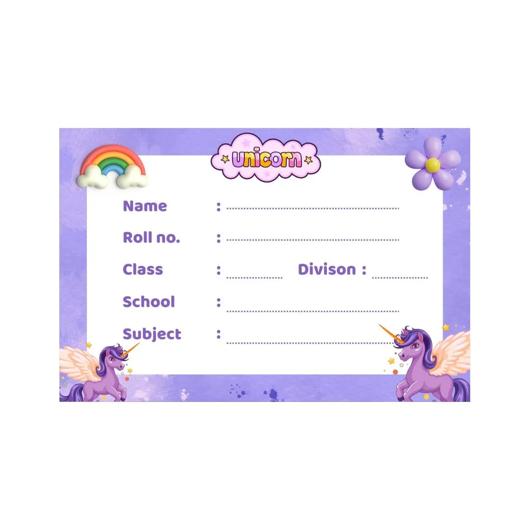 Premium Customized Name Sticker for School Books & Copys- 24 Labels - Buy Online at Alikart