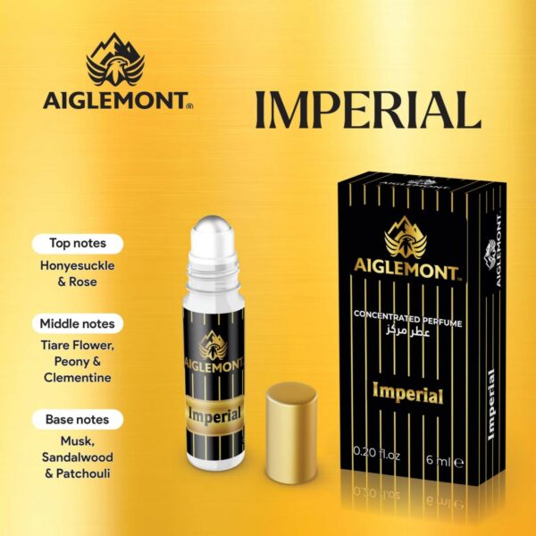 Aiglemont’s Imperial, 6ml Roll-on, Alcohol free, Long Lasting Attar