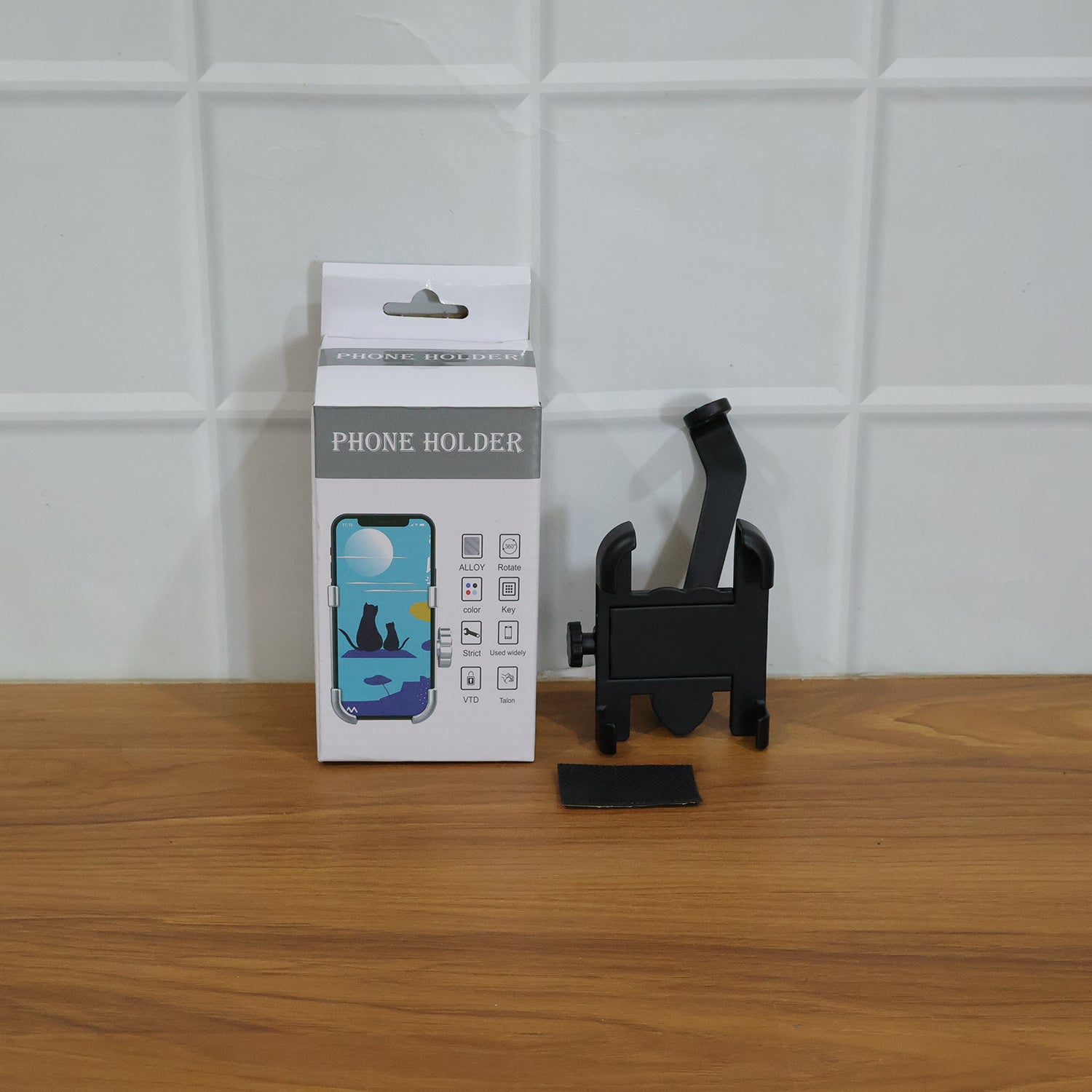 Mobile Phone Holder View Mirror Mount Solid Metal Cradle for Bike and Phones - Detailed Feature View 8