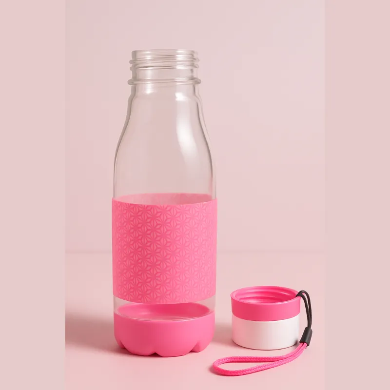 600ml Bliss Plastic Water Bottle – Leak-Proof Flip Cap Sports Bottle (Random color-Pack of 1) - Detailed Feature View 2