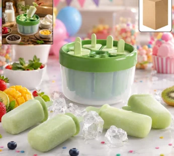 Plastic Ice Candy Popsicle Maker (8 Mold / 1 Set)