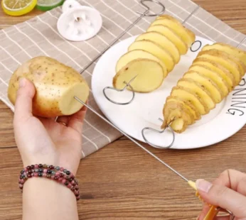 Potato Spiral Cutter- Stainless Steel Sticks- Potato Twister tool (Pack of 4 PCs)