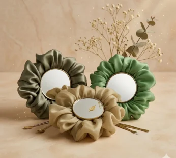 Premium Organza Silk Scrunchie – Sheer Luxe Hair Tie for All Hair Types