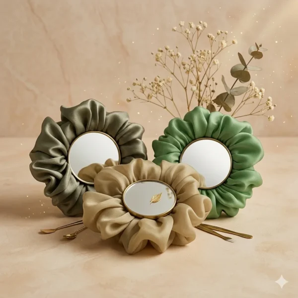 Premium Organza Silk Scrunchie – Sheer Luxe Hair Tie for All Hair Types