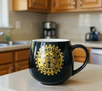 Coffee Theme Printed Ceramic Mug with Handle 1 Piece
