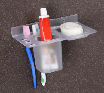 Unbreakable 2 in 1 Brush Holder and Soap Dish