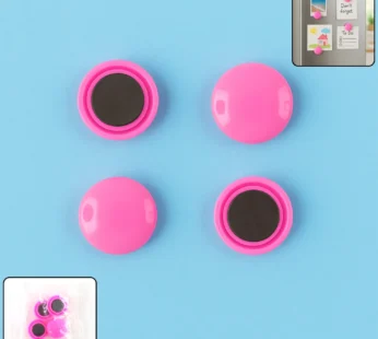 Round Fridge Magnets – (4 Pc / Set)