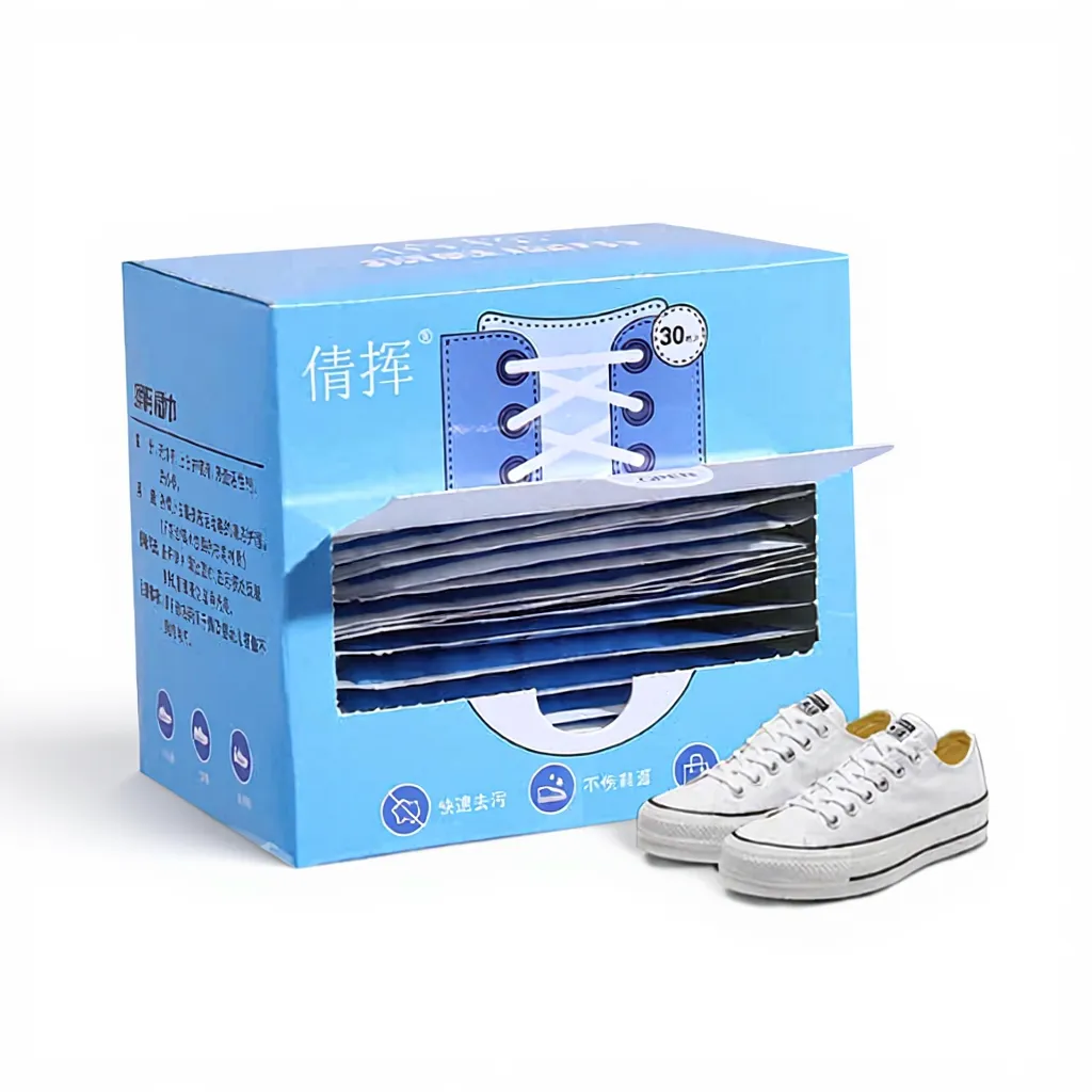 30 Pcs Shoe Cleaning Wipes – Instant Sneaker & Shoe Cleaner Wet Wipes for White Shoes - Detailed Feature View 1