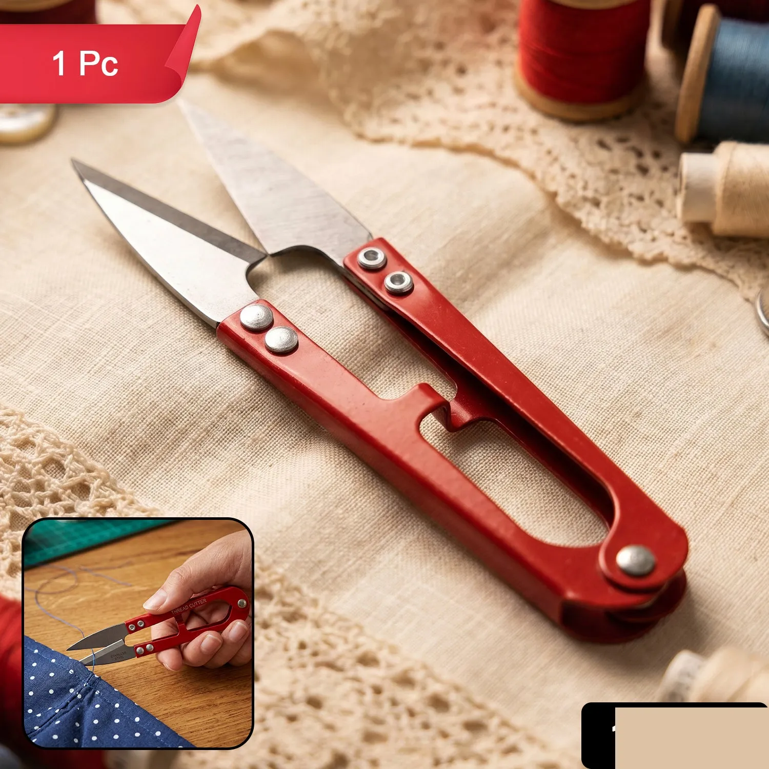Thread Cutter Snip Scissors for Sewing (1 Pc) - Detailed Feature View 1
