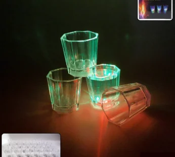Premium LED Light-Up Shot Glass Set (24 Pc Set)