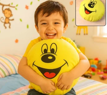 Cute Round Smiley Face Soft Pillow Cushion (30 x 30 Cm / 1 Pc)