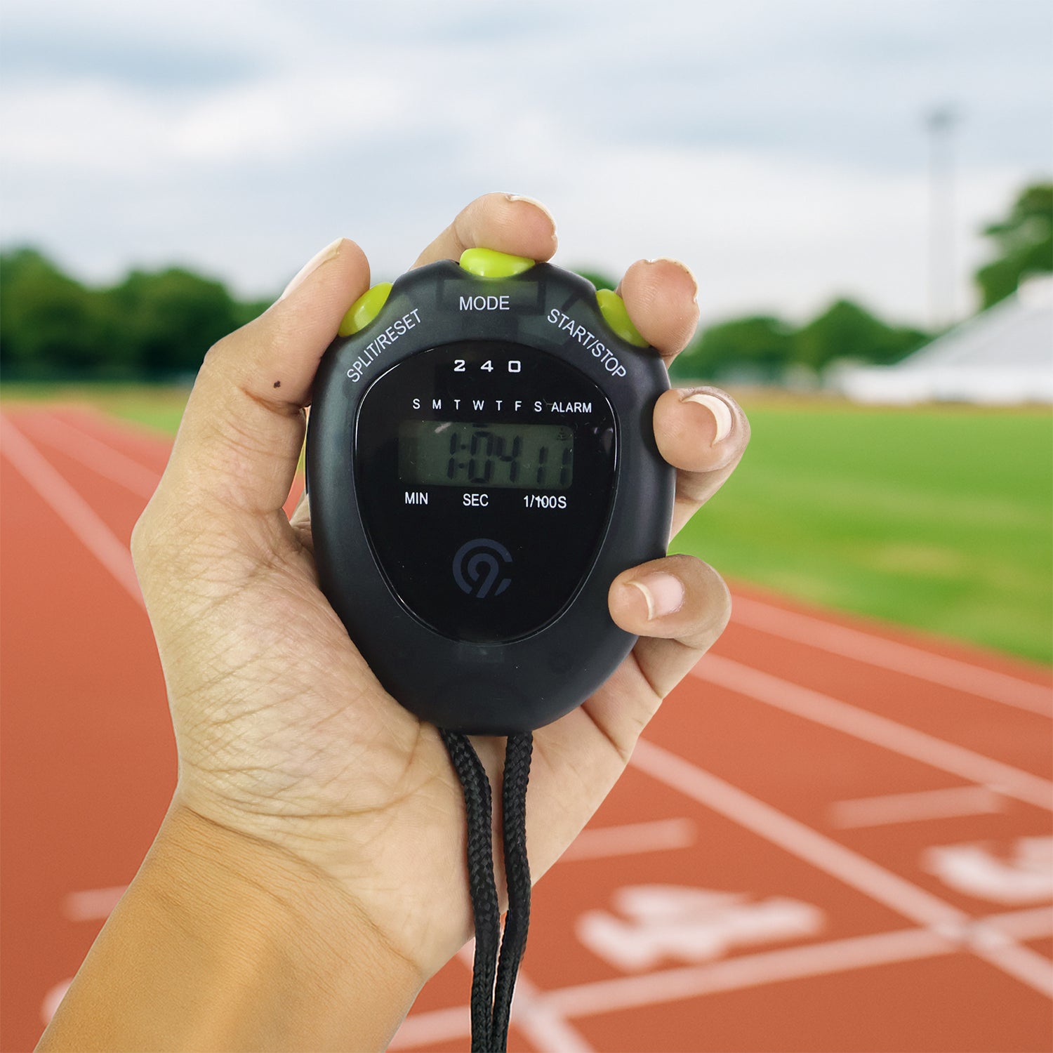 Digital Sports Stopwatch Timer with Split Timing - Detailed Feature View 5