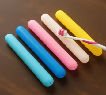 1 Pc Plastic Toothbrush Cover, Anti Bacterial Toothbrush Case Box, Portable Toothbrush Container For Travel (Random color)