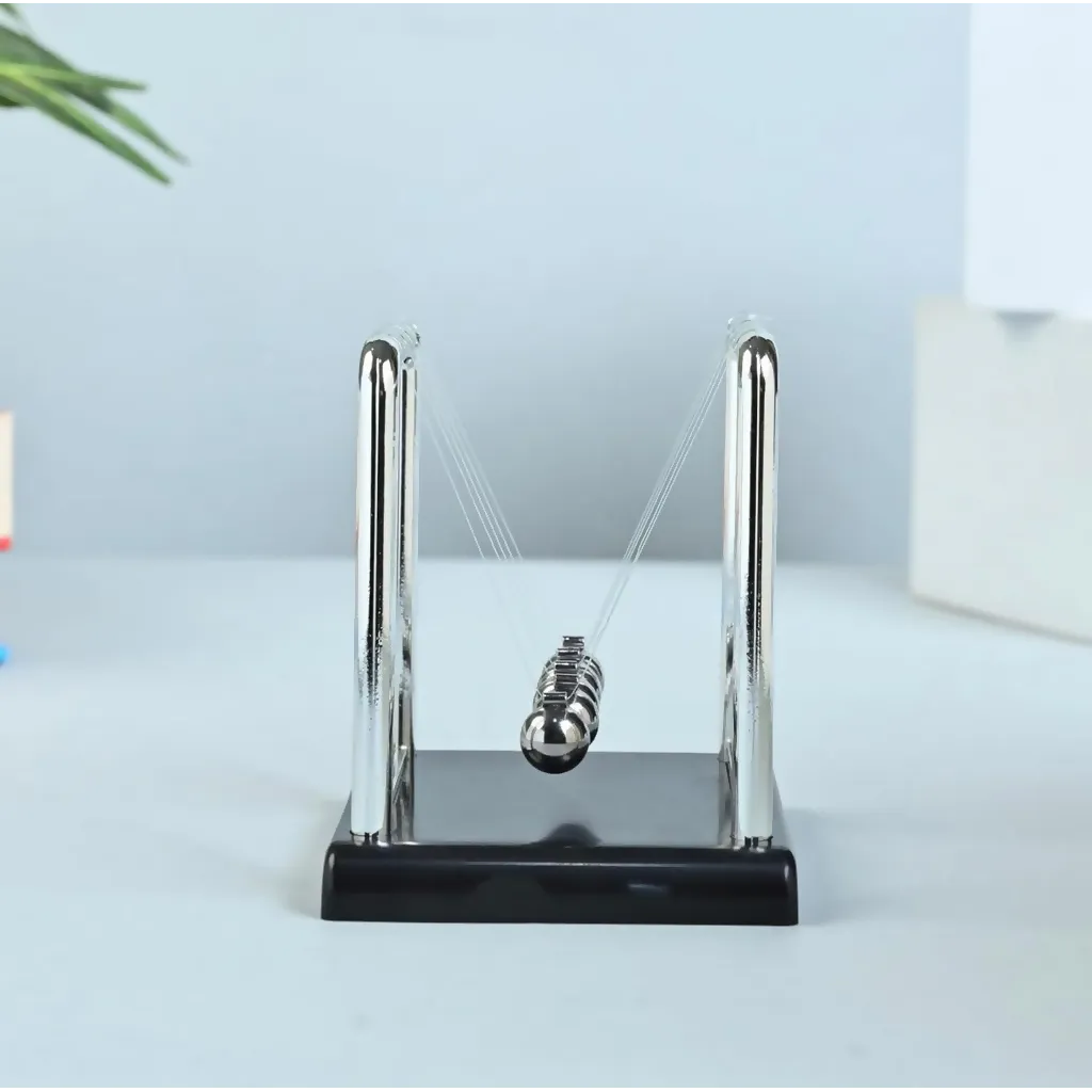 Newton Cradle Desk Toy with Metal Balls for Office Table Decoration - Detailed Feature View 9