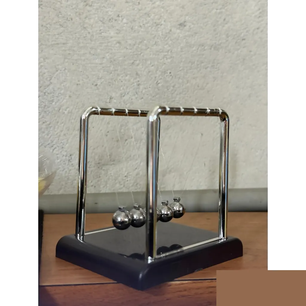 Newton Cradle Desk Toy with Metal Balls for Office Table Decoration - Detailed Feature View 7
