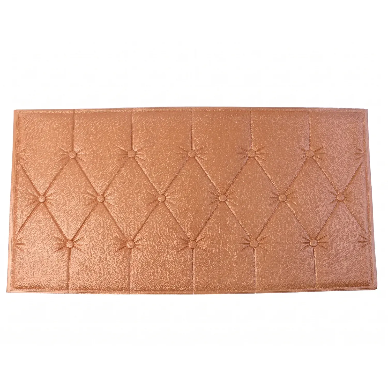Self Adhesive 3D Foam Wall Panel Cushion Wallpaper (1 Pc, Brown, 69x35 Cm) - Detailed Feature View 4