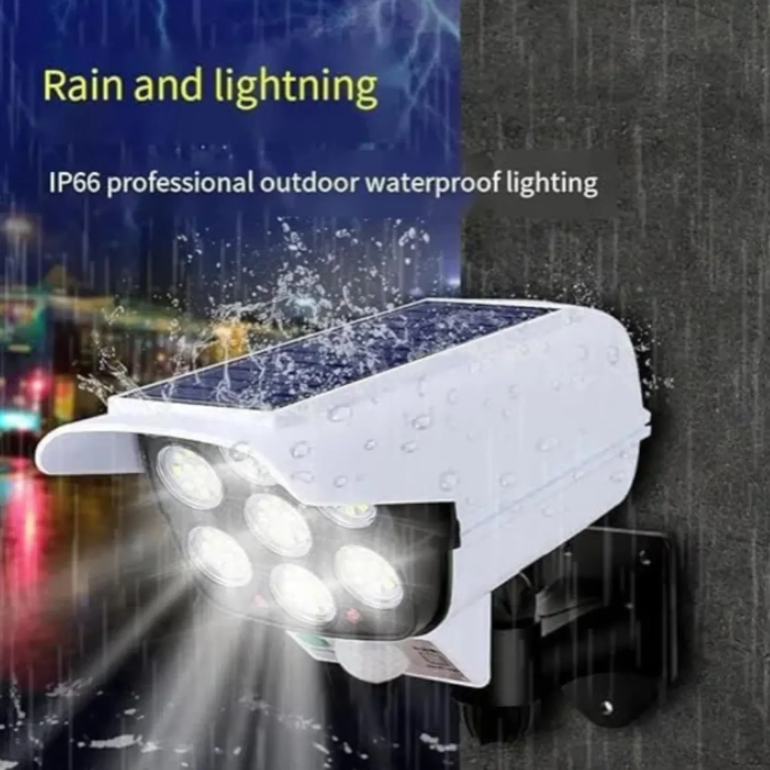 Camera Shape Solar Motion Sensor Light – Outdoor Waterproof LED Security Lamp with 77 LEDs for Home, Garden, Pathway & Wall (Cool White) - Detailed Feature View 4