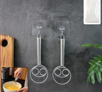 2-Piece Stainless Steel Spiral Hand Whisk – (2 Pc / Set)