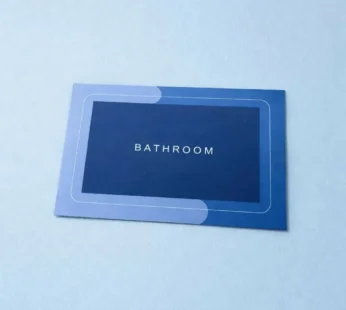 Rectangle B Grade Bathroom Mat – Waterproof Quick-Dry Floor Mat Blue (100Gm)
