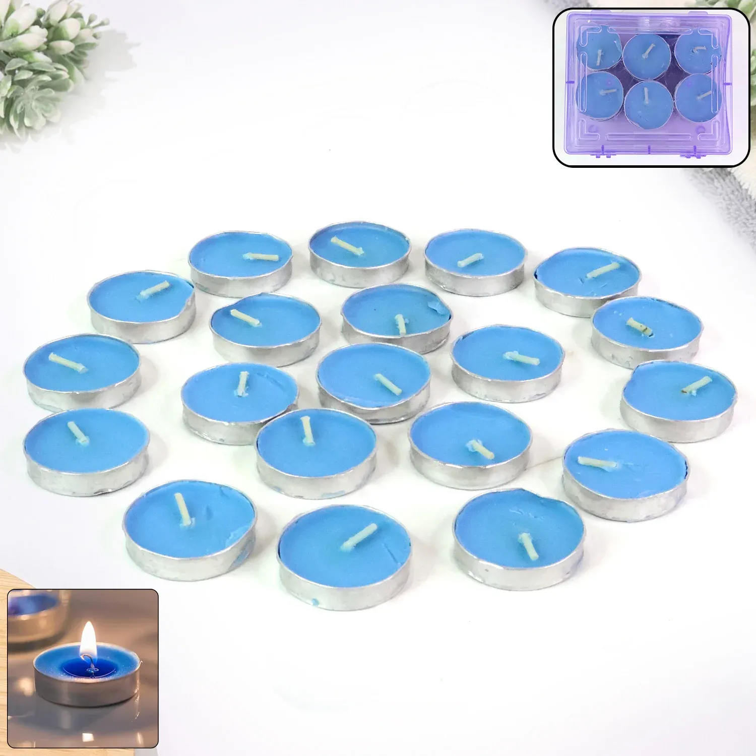 Premium Tea Light Candles Set – 20 Multicolor Flameless Candles - Buy Online at Alikart