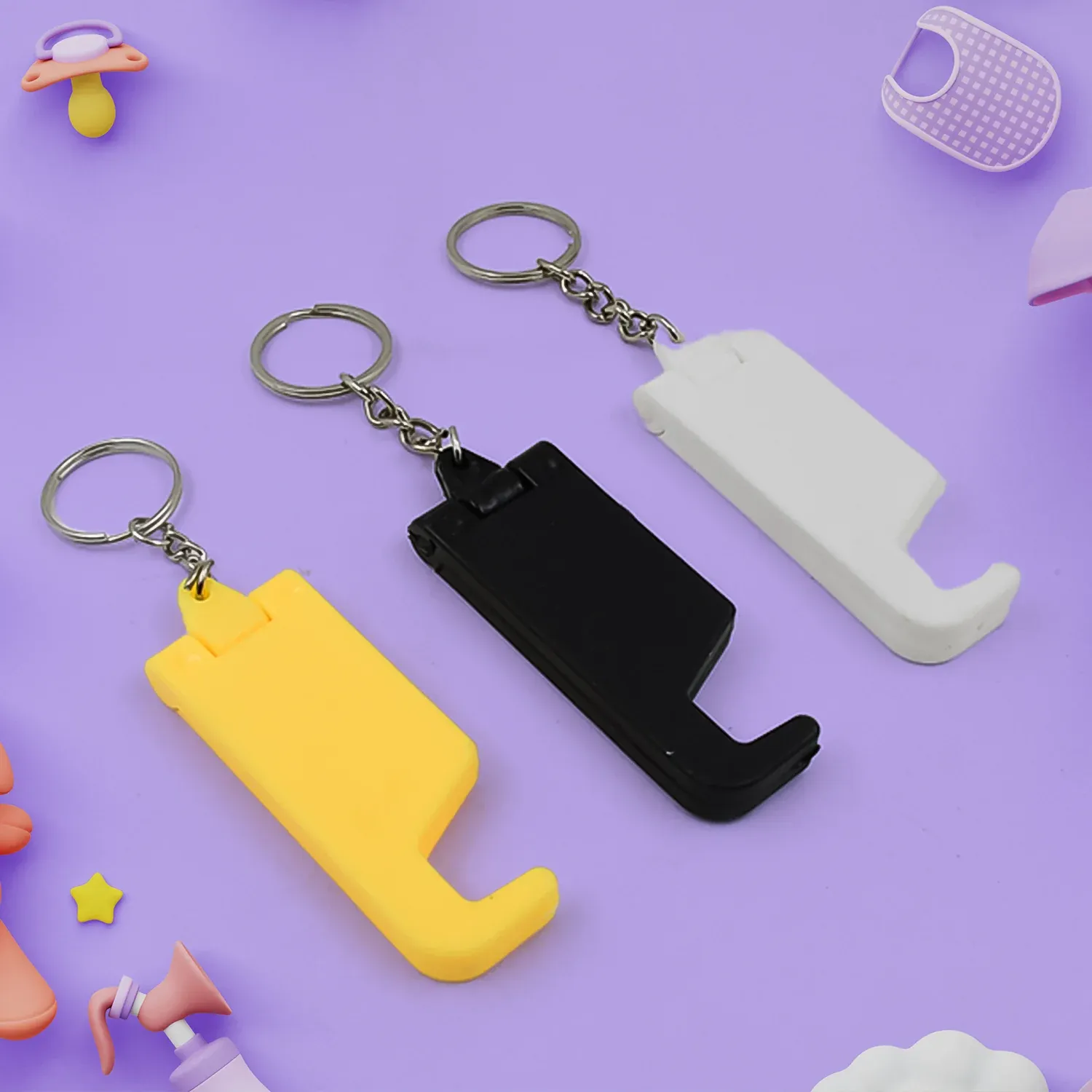 Premium Keychain Mobile Stand – 2-in-1 Phone Holder | PHOBIA - Buy Online at Alikart