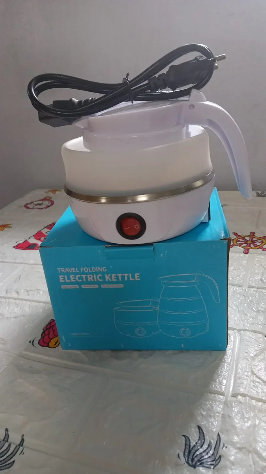 Silicone Foldable Collapsible Electric Water Kettle Camping Boiler - Detailed Feature View 10