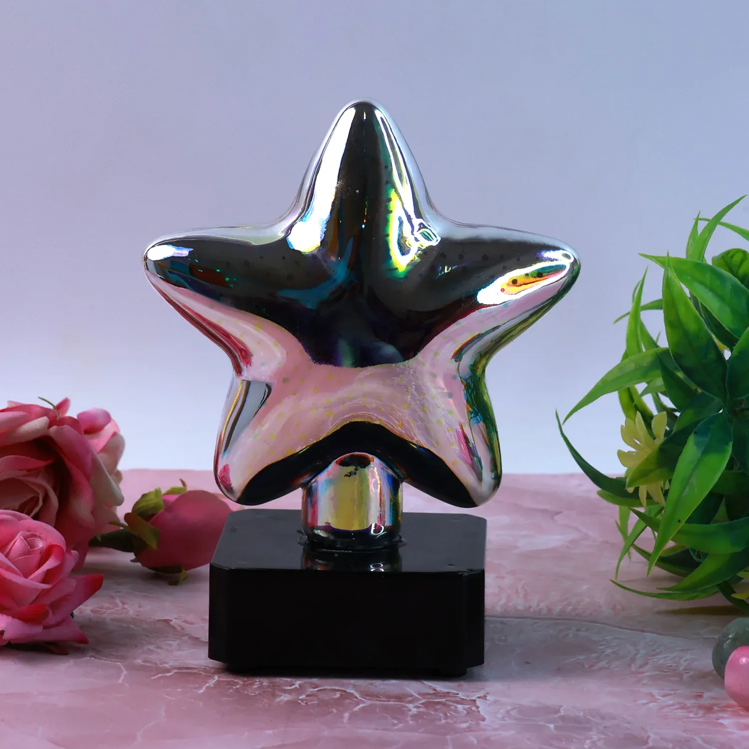 Star-Shaped 3D Illusion Decorative LED Night Lamp (1 Pc) - Detailed Feature View 3