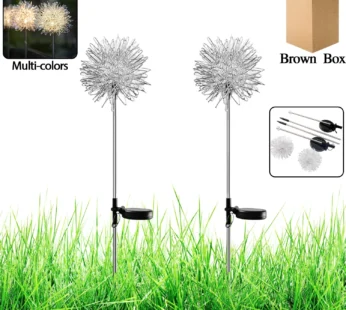 Solar Powered Dandelion Garden Lights – 2 Pc Multi-Color LEDs