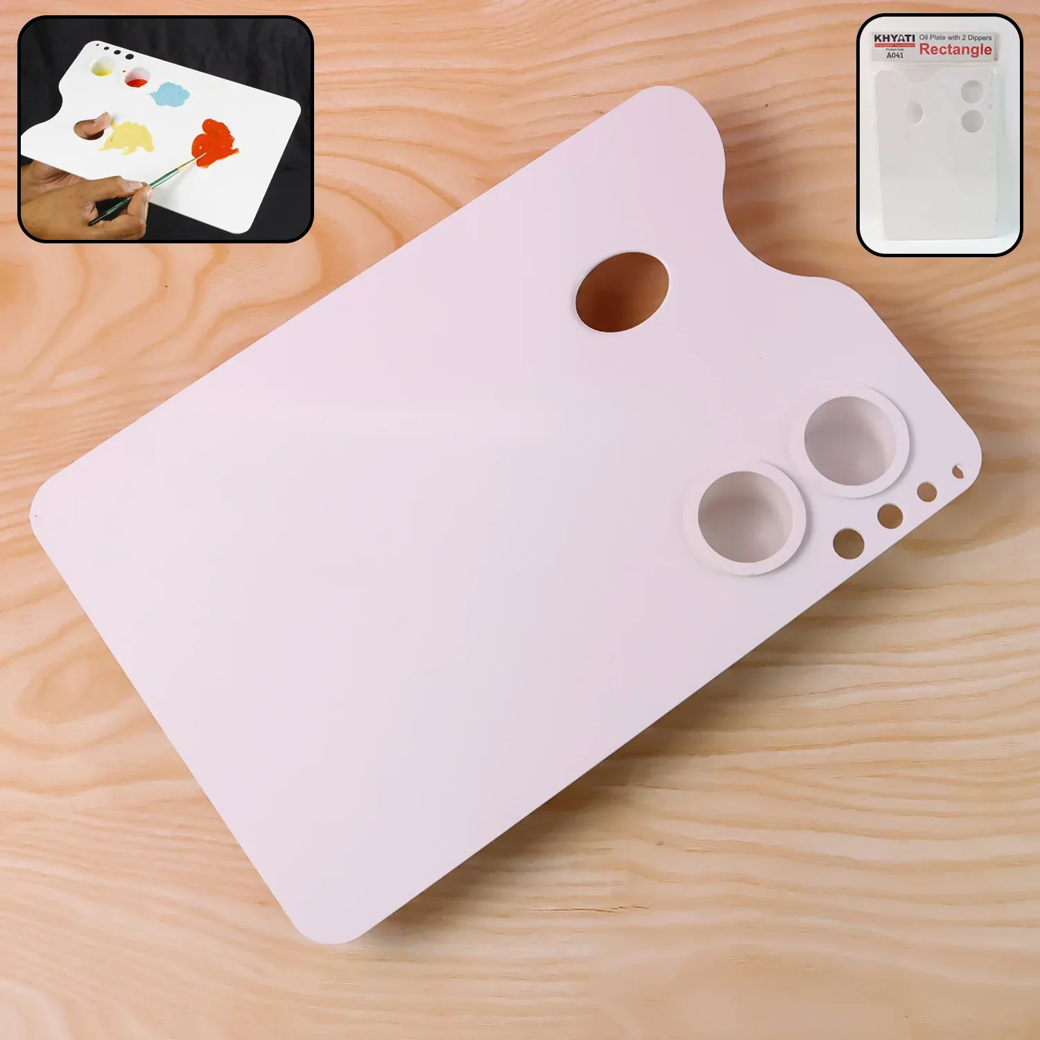 Premium Rectangle Oil Painting Palette – Large Mixing Surface for Artists - Buy Online at Alikart