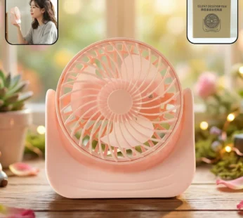 Silent Plug & Play Mini Desk Fan with Adjustable Tilt