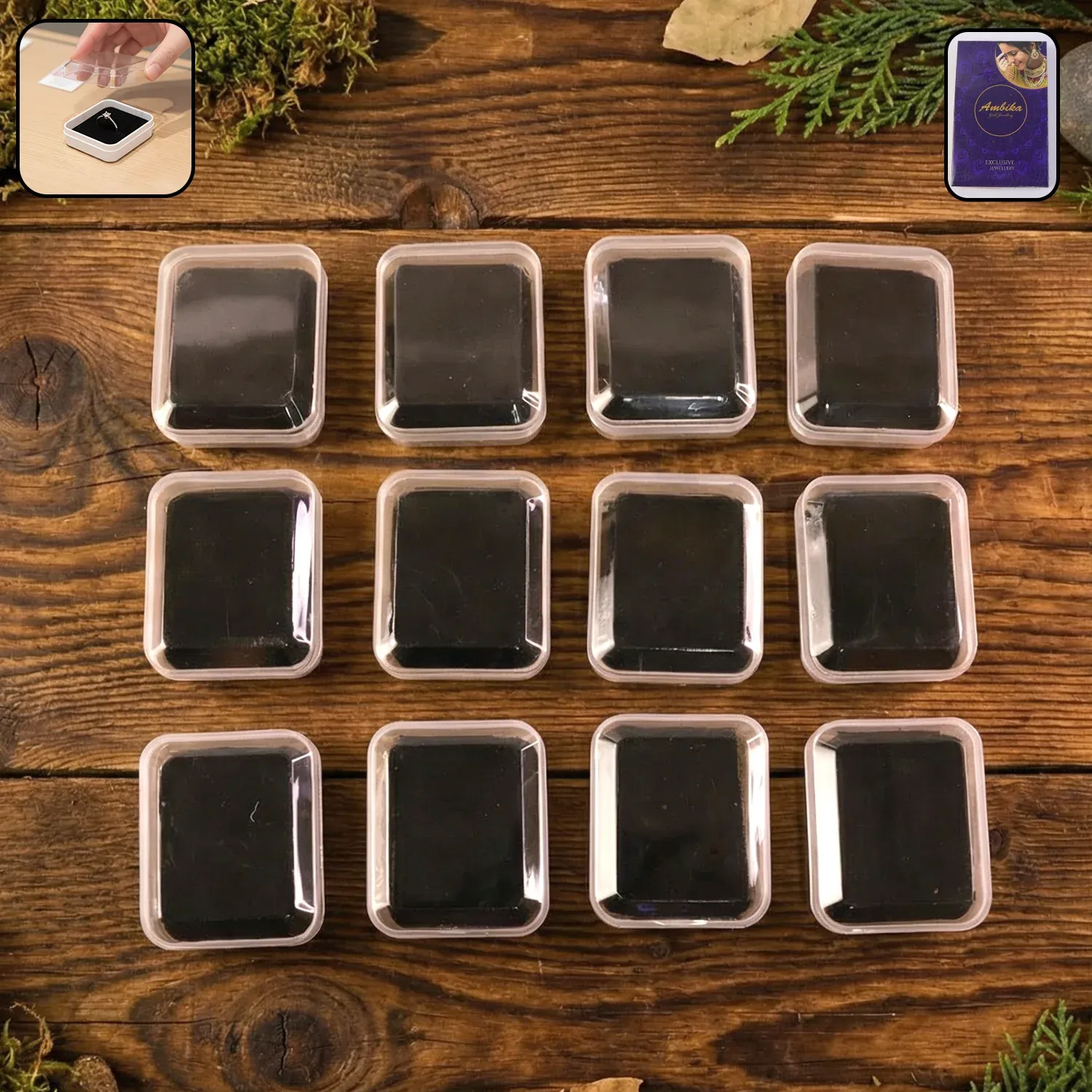 Premium Mini Jewellery Storage Box – 12 Pc Set with Soft Cushion - Buy Online at Alikart