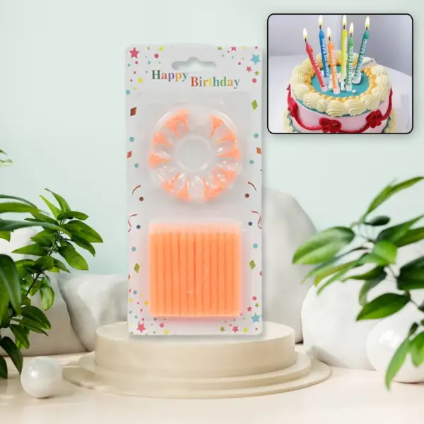 Birthday Party Candles Diwali Pack of 24 Multicolor