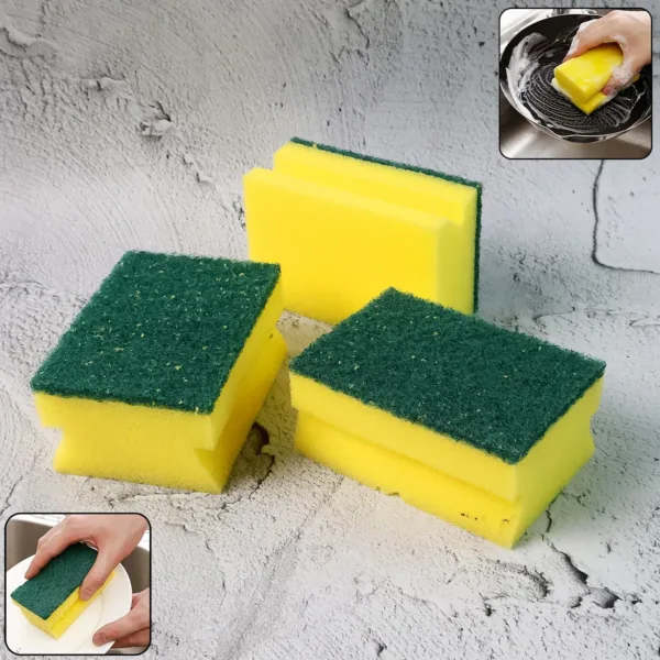 Scrub Sponge – 2-in-1 Cleaning Pad for Kitchen & Bathroom | Bathora
