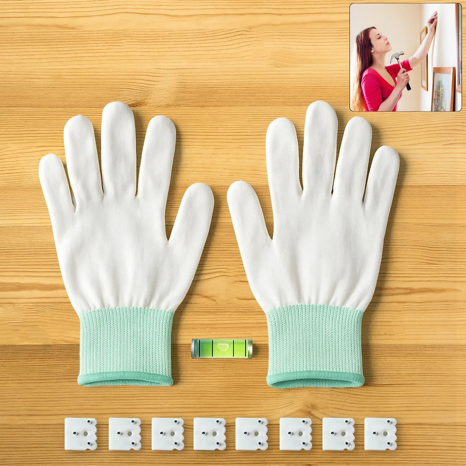 Premium Picture Hanging Kit – Complete Wall Mounting Set with Level & Gloves - Buy Online at Alikart