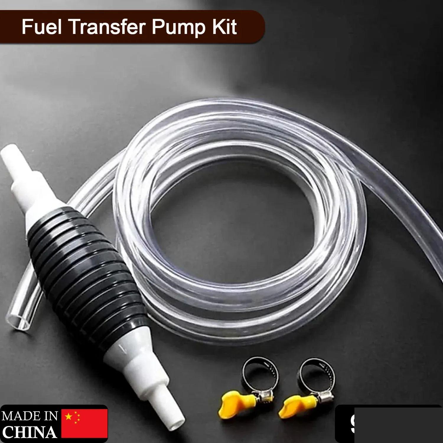 Portable Manual Fuel Transfer Pump Kit for Petrol & Diesel - Detailed Feature View 1