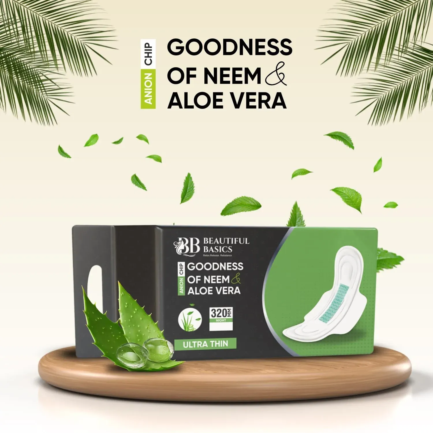 Premium Sanitary Pads with Neem Aloe Vera – Ultra Thin | Beautiful Basics - Buy Online at Alikart