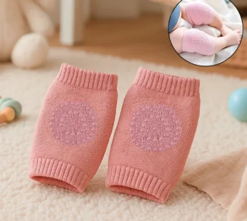 Toddler Knee Protectors – Pink Wool Knit Leg Warmers