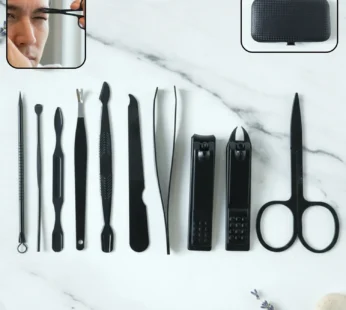 10-in-1 Professional Manicure & Pedicure Grooming Kit with Case